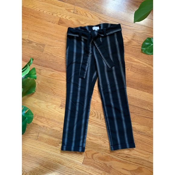 LOFT Striped Cropped Trouser Size 0 - Picture 2 of 5